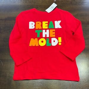 Brand new Old Navy red long sleeve size18-24 months.